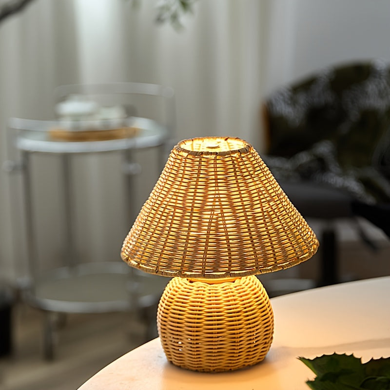 Bordslampa bambuskärm