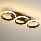 Taklampa med överlappande LED-ringar