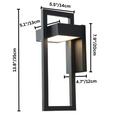 Utomhusvägglampa i aluminium