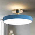 Rund LED-taklampa i metall