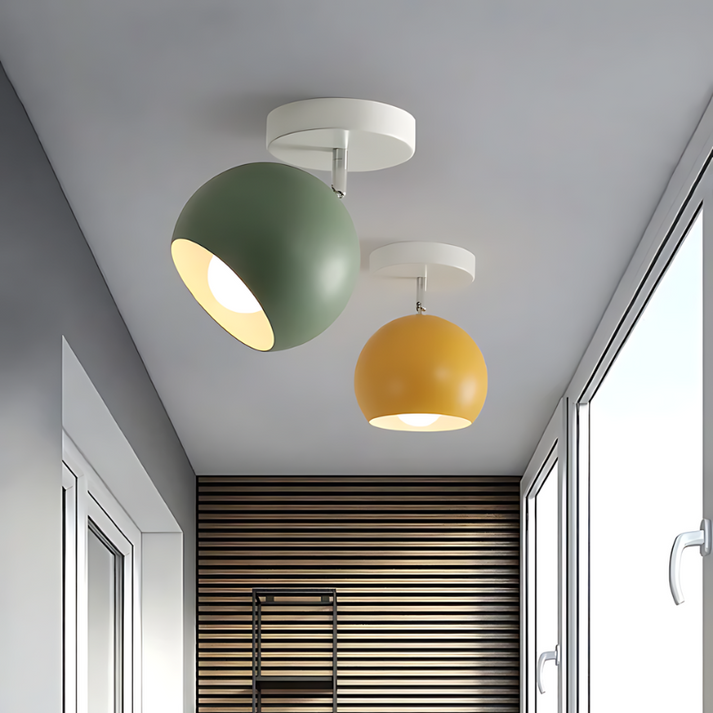Plafond i aluminium med pastellfärg