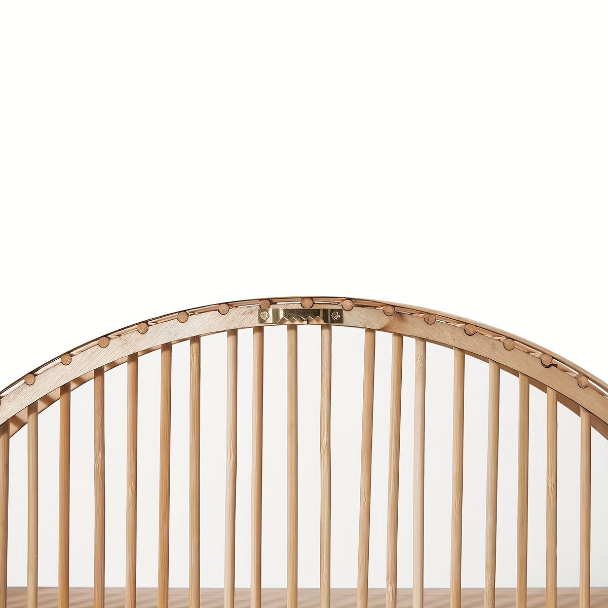 Rund vägghylla i bambu