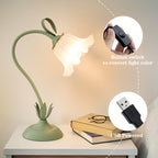 Bordslampa i blomform