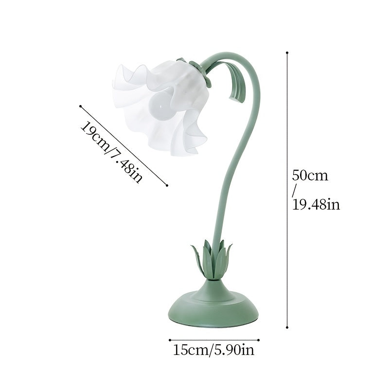 Bordslampa i blomform