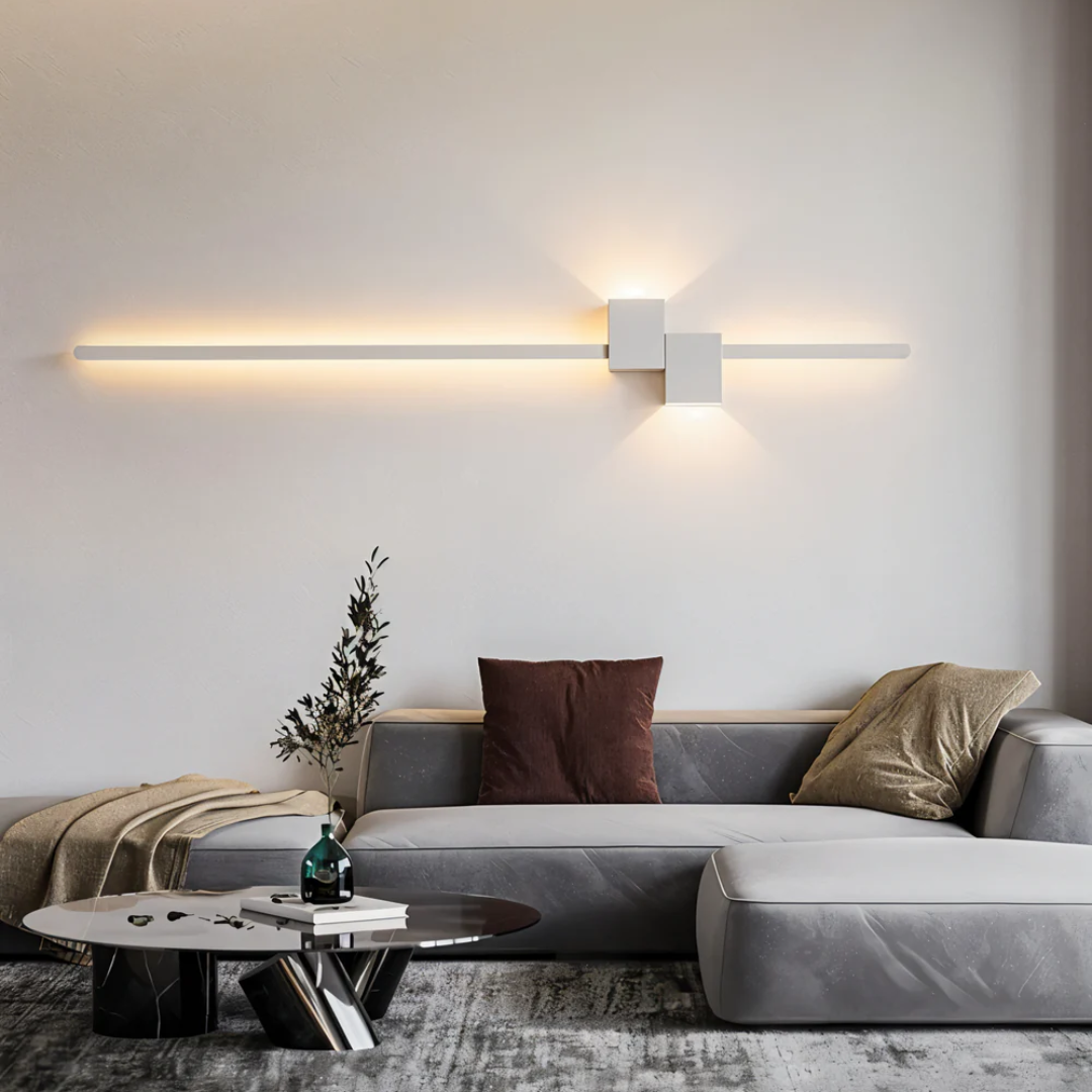 Avlång vägglampa med LED | Spegellampa 60, 80 och 100 cm