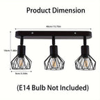 Taklampa med tre spotlights