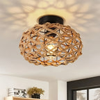 Plafond i flätat hamprep