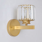 Vägglampa med kristallpaneler
