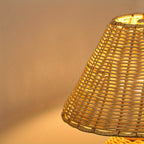 Bordslampa bambuskärm
