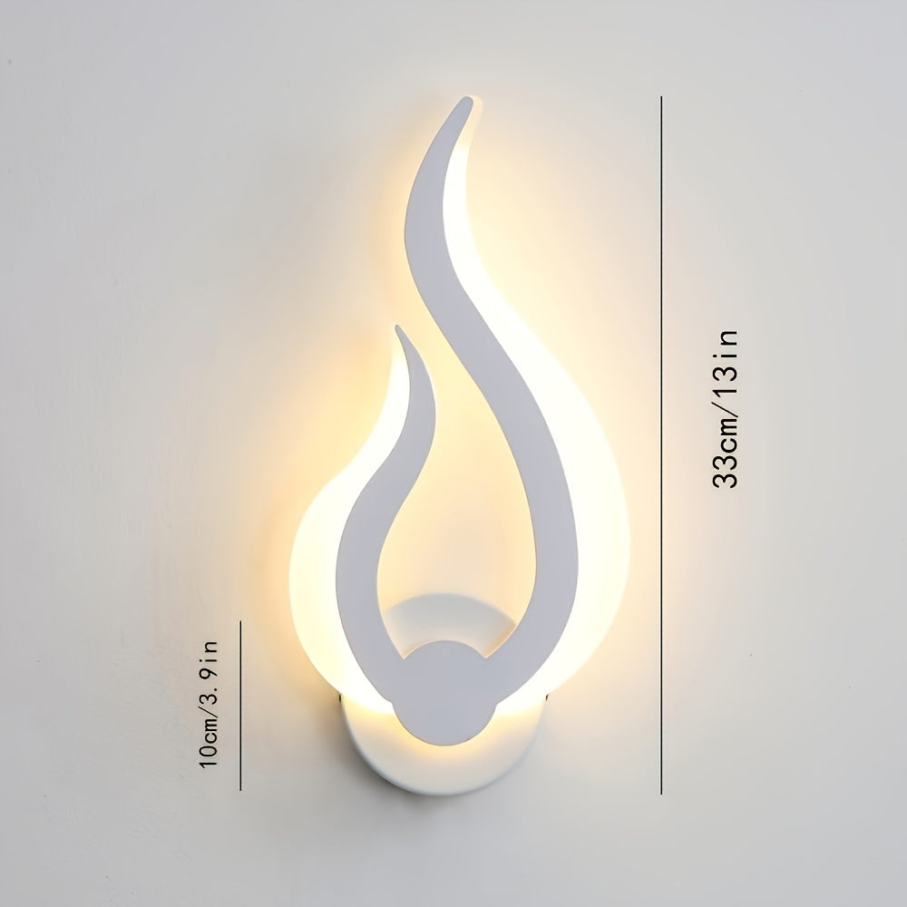 Vägglampa flamform