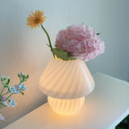 Bordslampa i munblåst glas