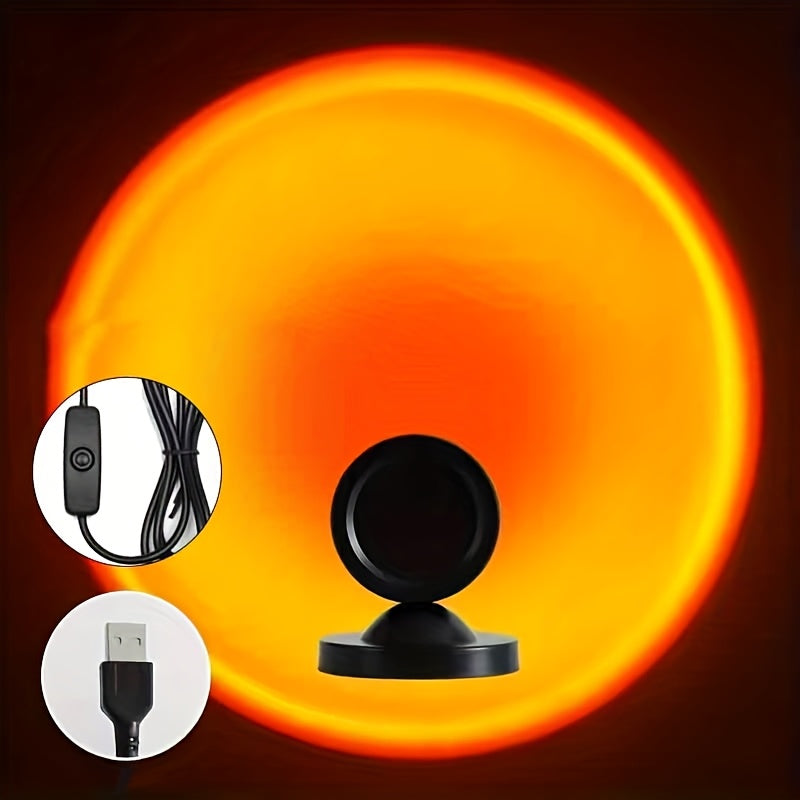 Projektorlampa med solnedgångsljus