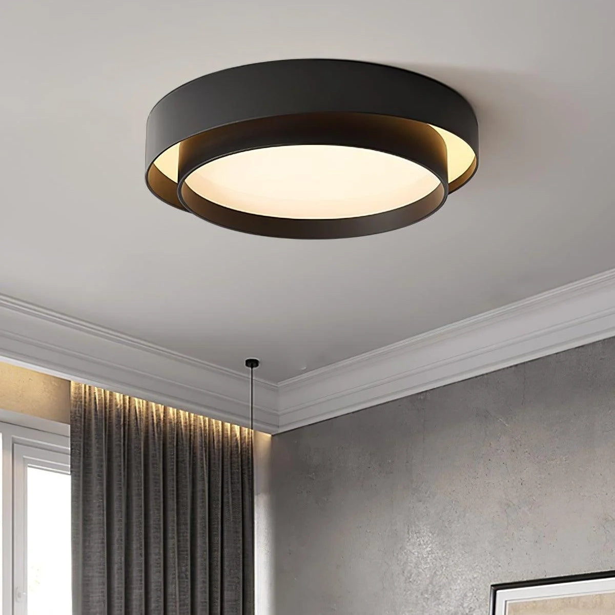 Rund taklampa med LED