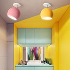 Plafond i aluminium med pastellfärg