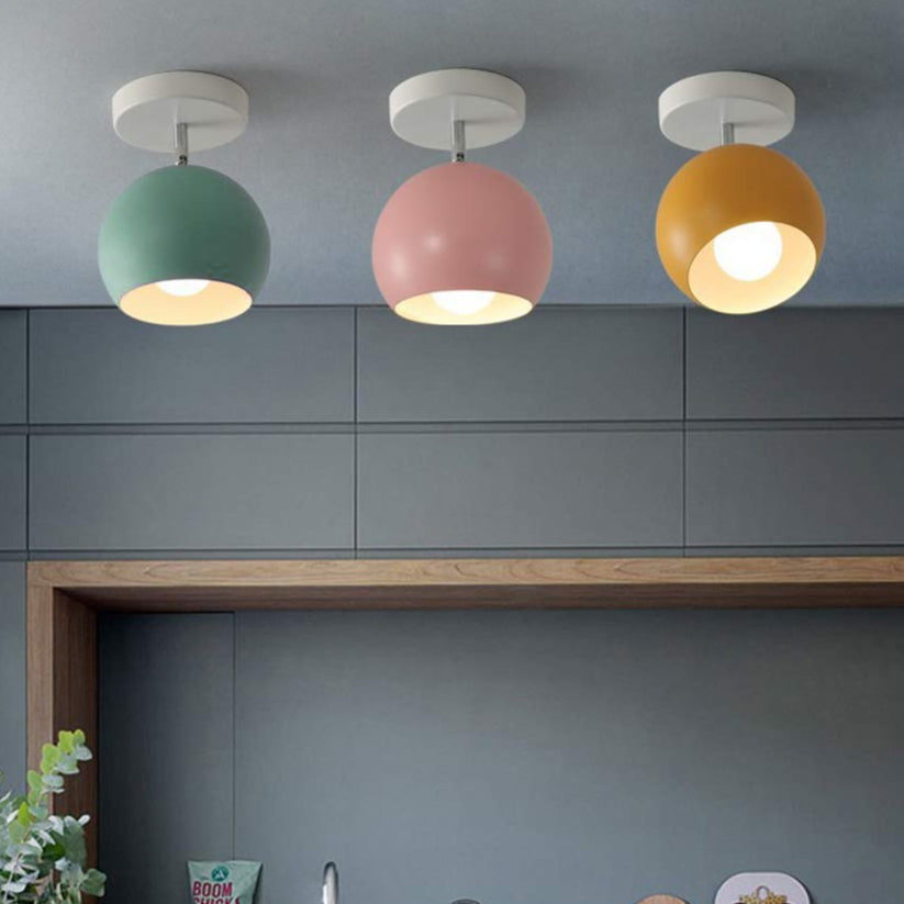 Plafond i aluminium med pastellfärg