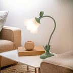 Bordslampa i blomform