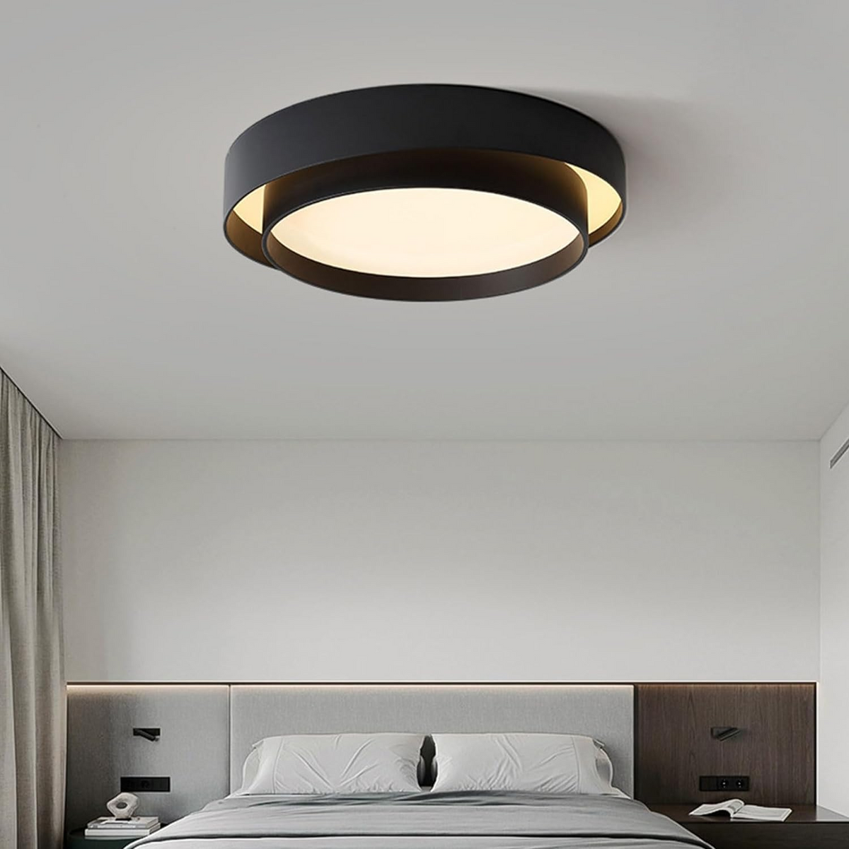 Rund taklampa med LED