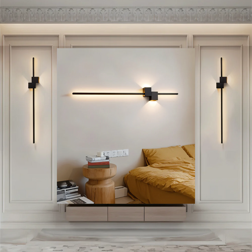 Avlång vägglampa med inbyggd LED