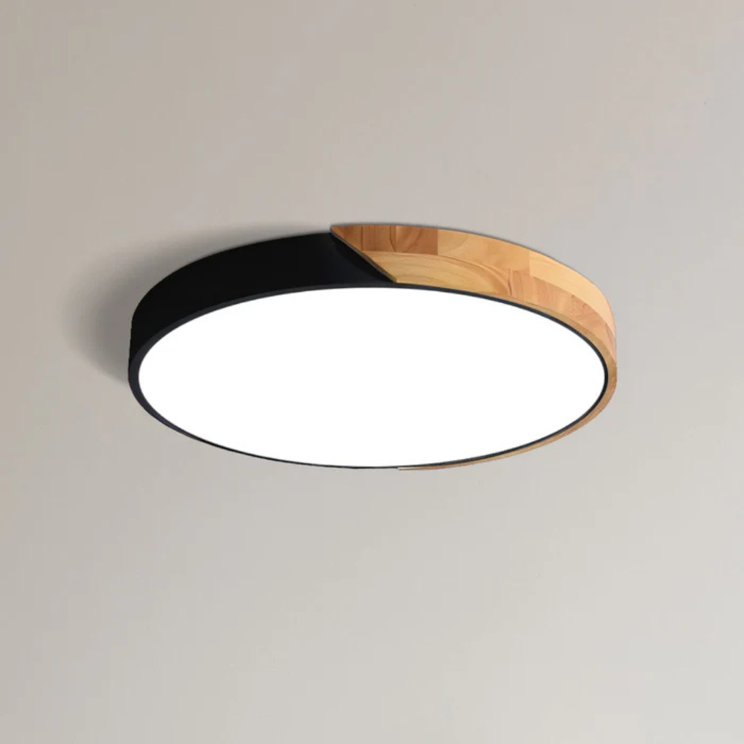 Plafond i trä och metall | Taklampa 23, 30 eller 40 cm