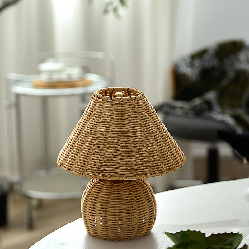 Bordslampa bambuskärm