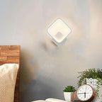 Kvadratisk vägglampa med LED