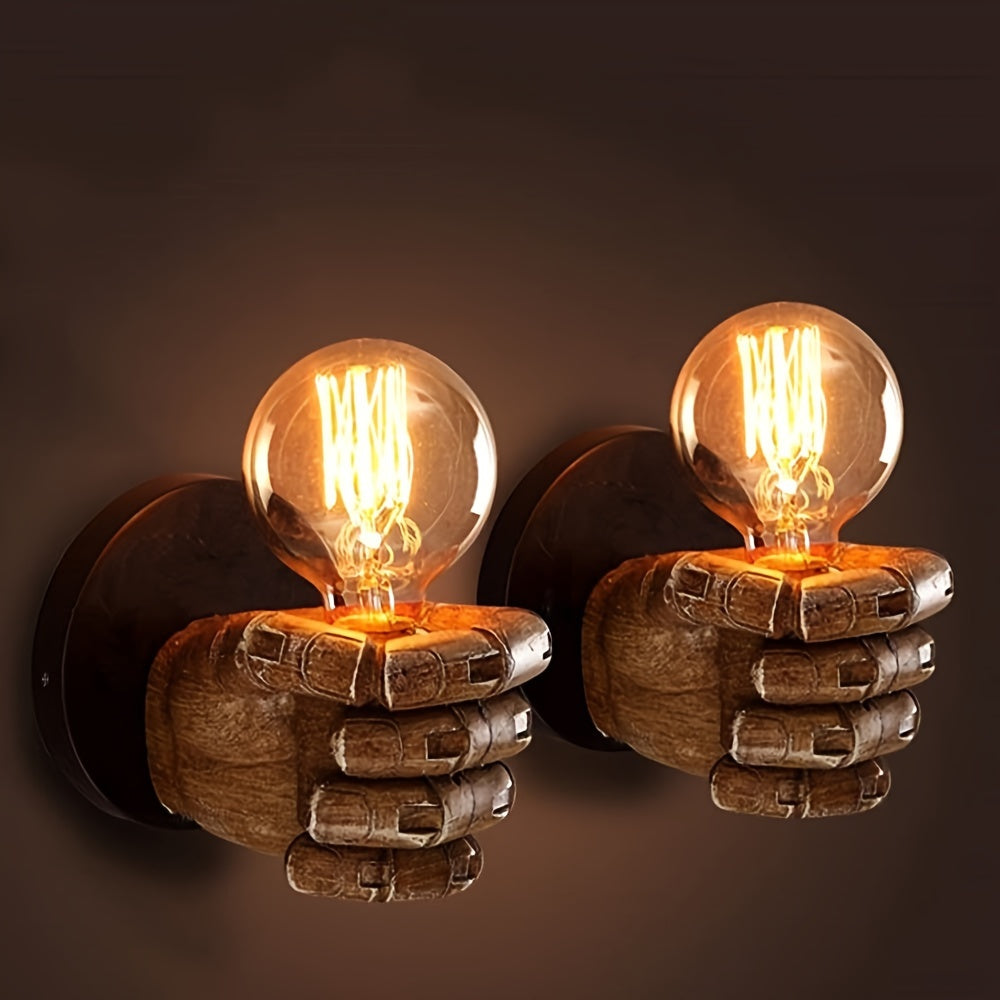 Vägglampa formad som en hand
