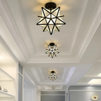 Plafond i geometrisk stjärnform