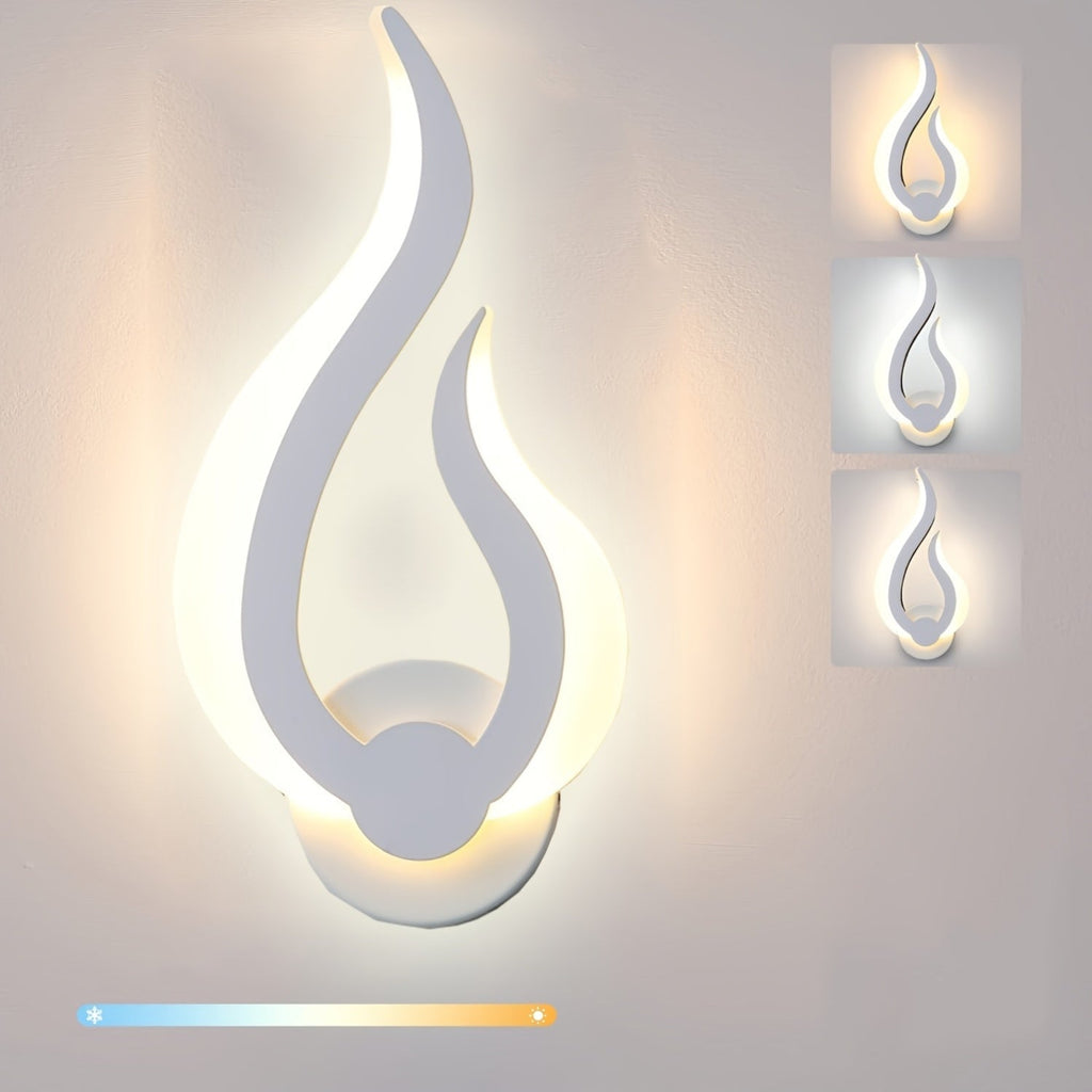 Vägglampa flamform