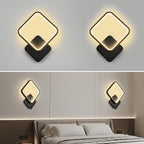 Kvadratisk vägglampa med LED