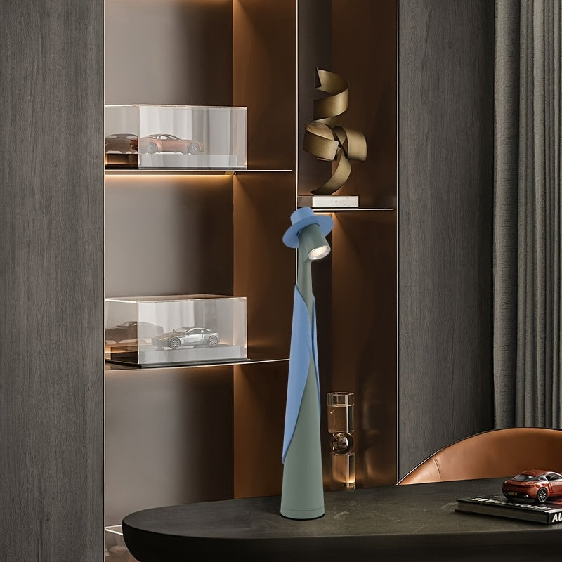 Bordslampa i figurform, uppladdningsbar