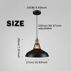 Taklampa metall industriell