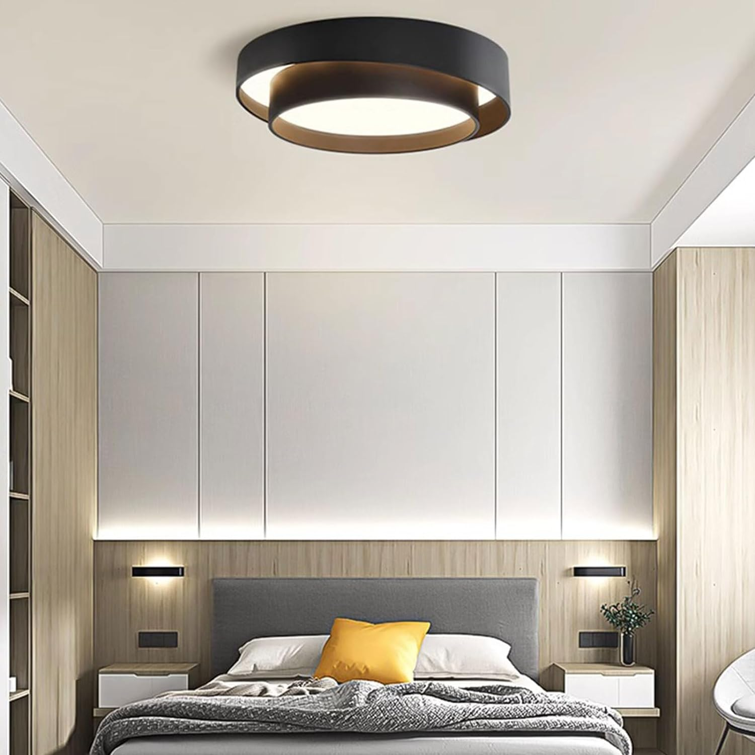 Rund taklampa med LED