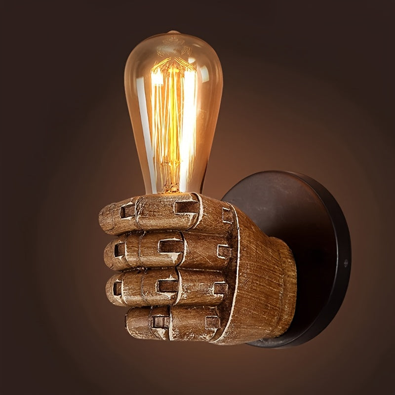 Vägglampa formad som en hand