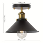 Plafond i svart metall