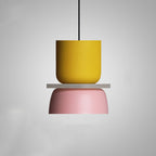 Taklampa i pastell | Pendellampa i lackerad metall för kök