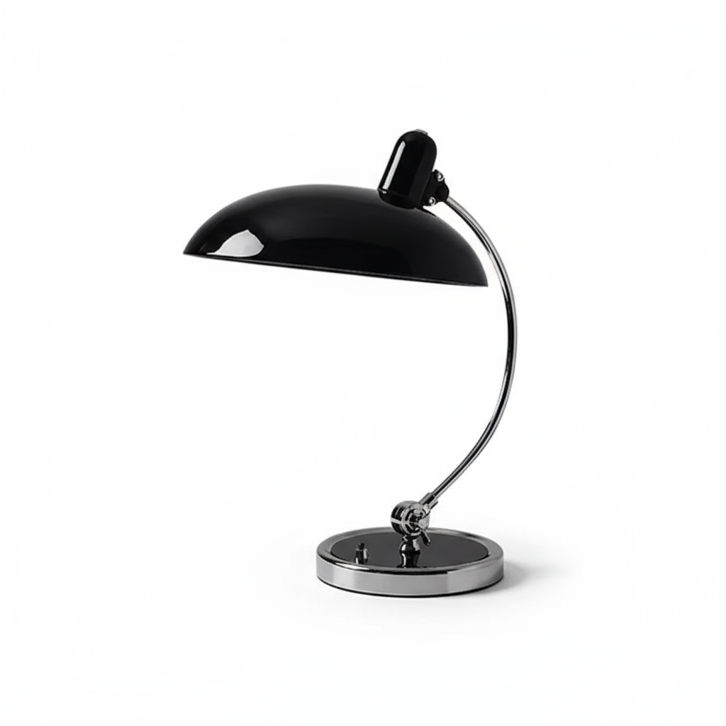 Bordslampa med böjd arm | Skrivbordslampa i bauhausstil