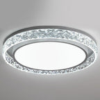 Plafond med kristallring och fjärrkontroll
