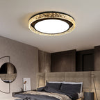Plafond med kristallring och fjärrkontroll