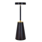 Sladdlös bordslampa med guldkant