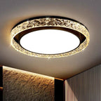 Plafond med kristallring och fjärrkontroll