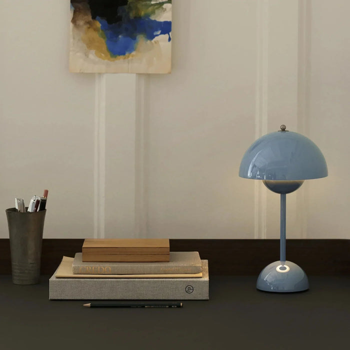 Bordslampa i svampform, uppladdningsbar