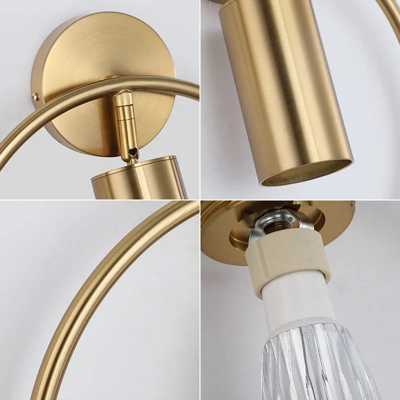 Vägglampa med roterbar ring