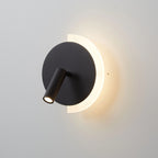 Vägglampa med ljusring och lässpot