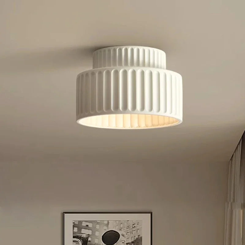 Plafond med räfflad yta