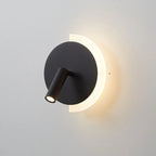 Vägglampa med ljusring och lässpot