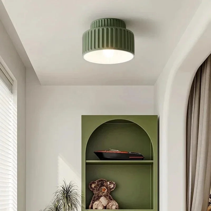 Plafond med räfflad yta