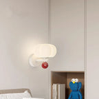 Vägglampa med pumpaformad skärm