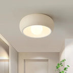 Rund plafond i matt vit finish