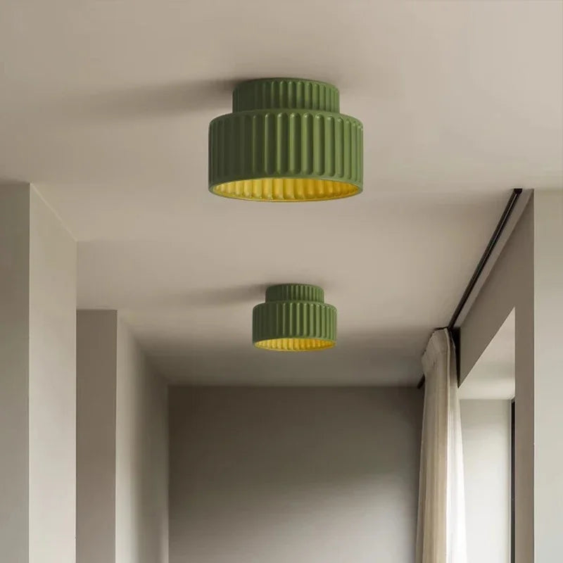 Plafond med räfflad yta
