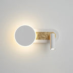 Vägglampa med ringljus och spotlight